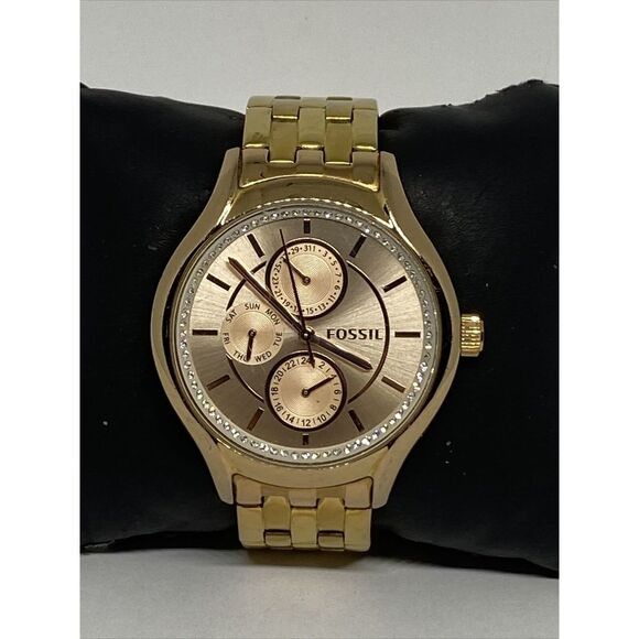 Fossil Daydreamer BQ1581 Women Rose Gold Stainless Steel Analog Dial Watch EY10 - Picture 1 of 12